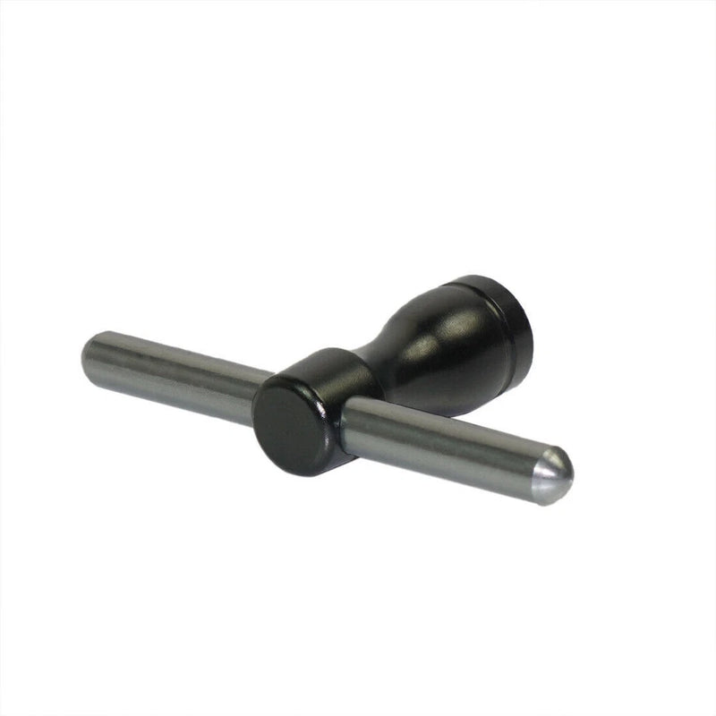 Metal screw wrench tool with black quick-release handle, M5 size