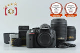 Nikon D5300 Black 24.2 MP DSLR Camera 18-55 55-200 VR Lenses