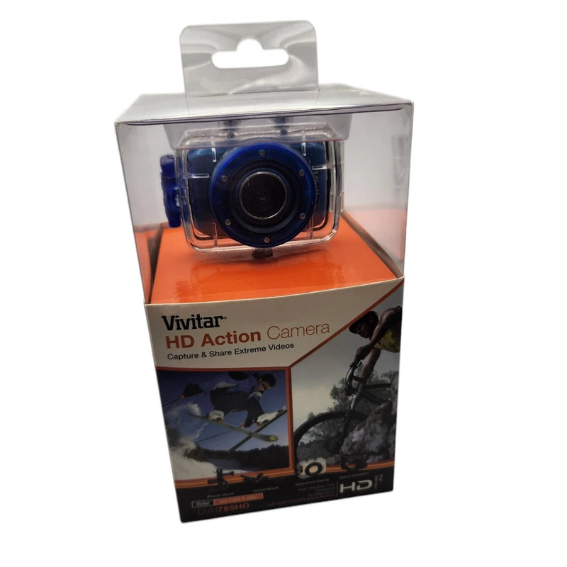 Vivitar HD Action Camera Camcorder DVR785HD Waterproof Bicycle and Helmet Mount