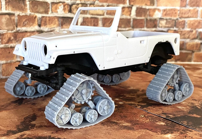 1/24 Scale: Smaller Resin Tank Track wheels For Model Car, Jeep,Midsize Truck