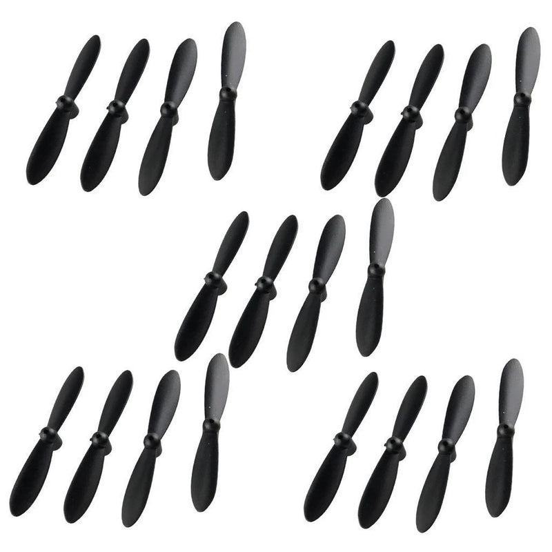 20pcs Propeller Set Airscrew Replacement for  CX 10 Mini Drone Black