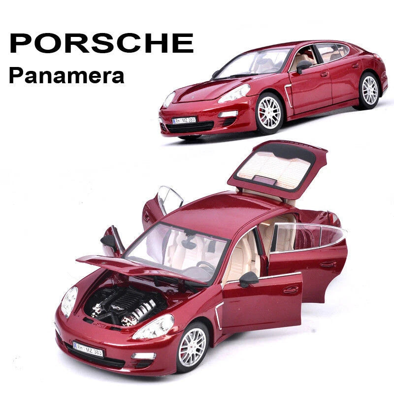 Porsche Panamera 1/18 Scale Diecast Car Model Toy Collection Wine New in Box