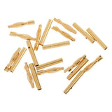 Gold 2mm RC bullet connectors, 10 pairs, with crimped wire ends