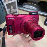 Nikon COOLPIX S9100 Digital Camera 12.1 MP 18x Optical Zoom Built-in Flash - Red