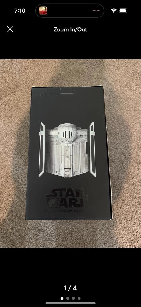 Star Wars Tie Fighter battle drone collector edition black packaging box with emblem