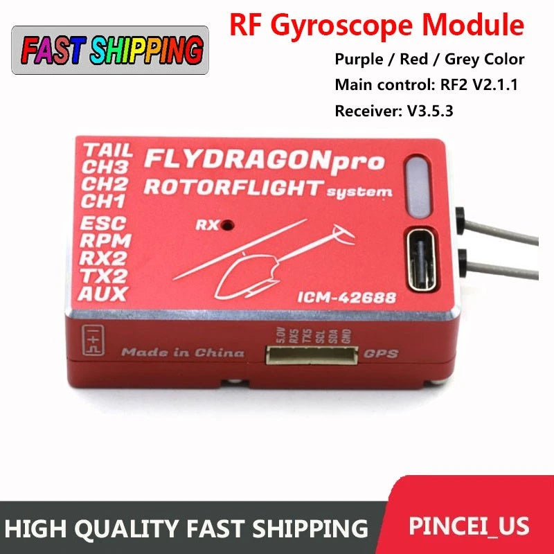 ICM-42688 RF Gyroscope PRO FPV Racing Drone Acc for Rotor Flight Helicopter