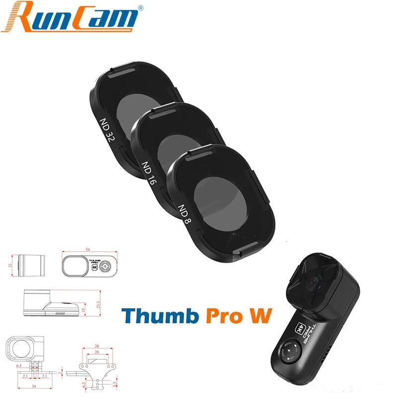 RunCam Thumb Pro W 4K V2 FPV Camera Built-in Gyro 155¡ã Wide Angle Filter