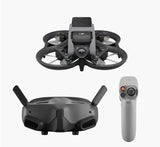 DJI Avata drone with gray controller, dual propeller arms and mounted camera