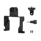 Black LED searchlight light mount bracket with hardware pieces