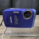Fujifilm FinePix Z33WP Waterproof Digital Camera 10MP Purple Blue 4GB 2 New Batt