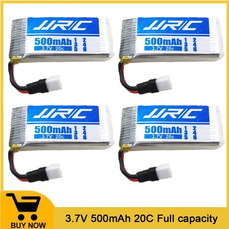 3.7V 500mAh 20C Li-Po Battery for JJRC H43WH H37 H43 RC Quacopter Accessories