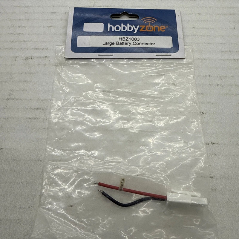 Large RC battery connector with red and black leads