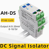 Temperature Transmitter DIN Rail PT100 4-20mA 0-10V RTD Signal Isolator Module