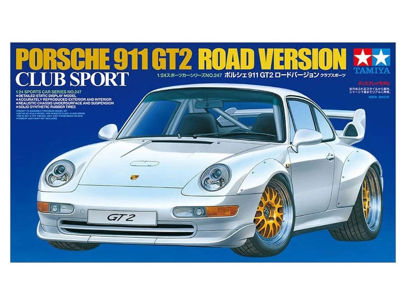 Tamiya 24247 Porsche GT2 Street 1/24 Scale Plastic Model Kit