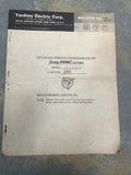 Vintage Yardney Silvergel battery service instruction booklet, Model 19XHRSU