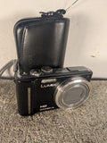 Panasonic Digital Camera Lumix DMC-TZ10 12.1MP Black Tested W/Case
