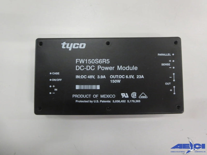 TYCO FW150S6R5 DC-DC CONVERTER; 36 to 72 Vdc INPUT, 6.5 Vdc OUTPUT; 150 W