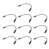 10 Pcs Tip Adapter Converter 5.5x2.1mm to 5.5x2.5mm 17cm DC Power Connect