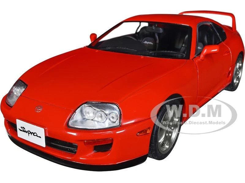 1993 TOYOTA SUPRA MK4 (A80) RHD RED 1/18 DIECAST MODEL CAR BY SOLIDO S1807601
