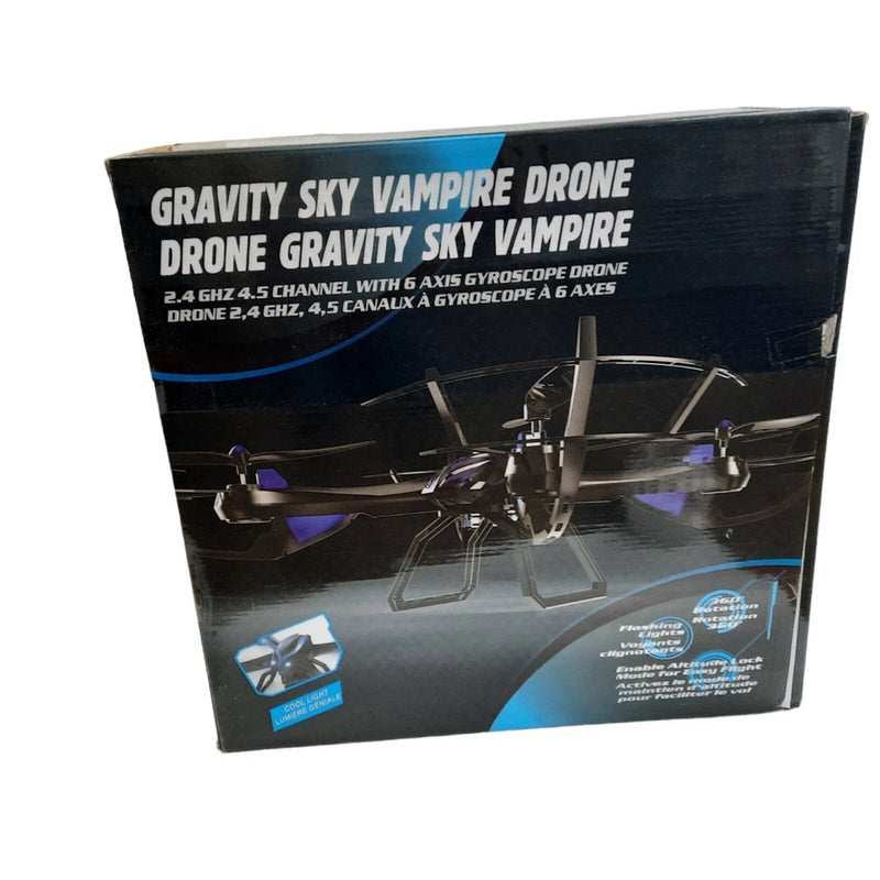 Gravity Sky Vampire drone retail box, 2.4GHz 4.5-channel 6-axis