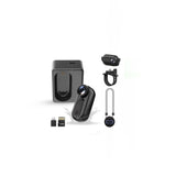 Mini body camera action cam kit with dark housing, mounting clip and 128G microSD card