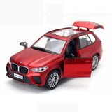 1/32 	X5 M Model Toy Car Diecast SUV Toy Vehicle Toys for Boys Gifts Red Battery