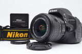 NEAR MINT Nikon D5100 DSLR Camera 18-55mm VR II Lens SC:2043 English Japan