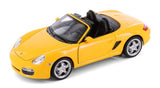 2012 Porsche Boxster S 987 1/24 Scale Diecast Model by Welly - YELLOW