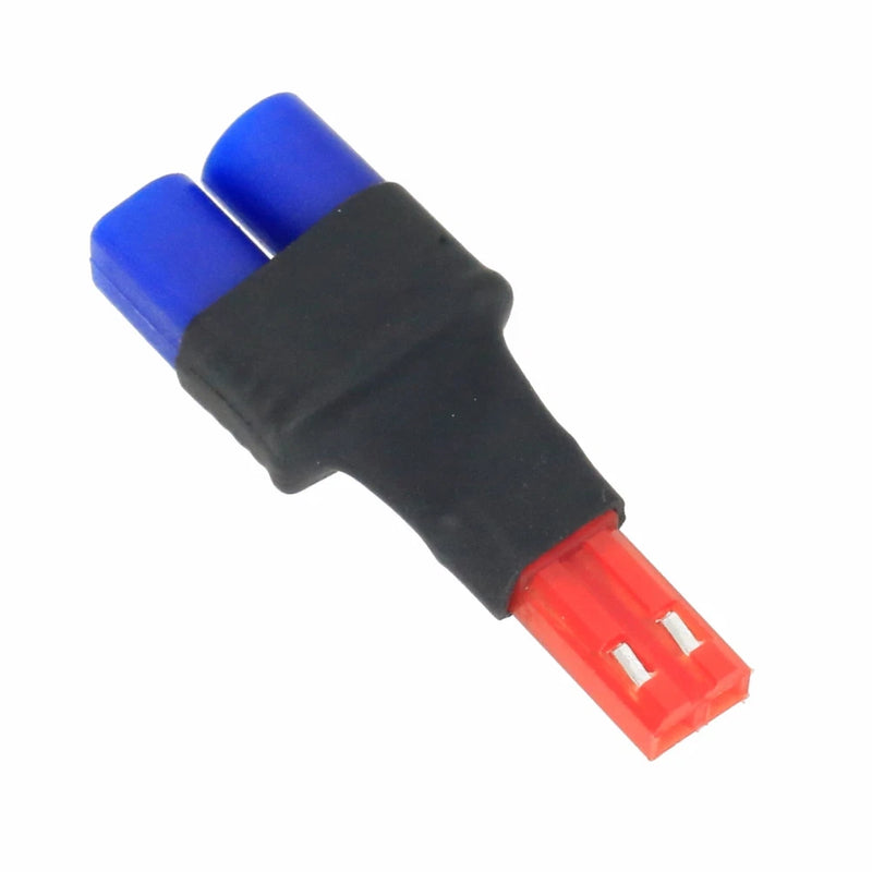 EC2 to JST female no-wire adapter, red JST connector with blue insulator caps