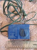 Vintage blue toy transformer motor control box with wiring harness