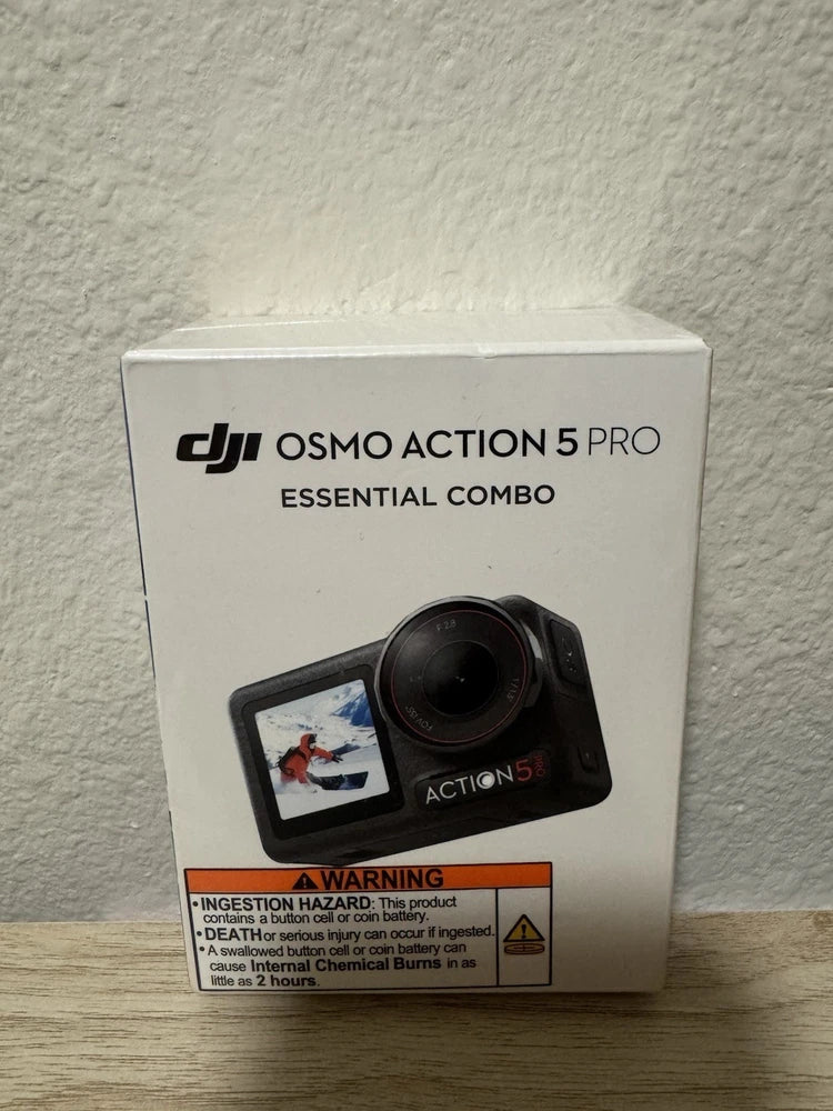 DJI Osmo Action 5 Pro Essential Combo Action Camera 40MP Touch USB-C Black