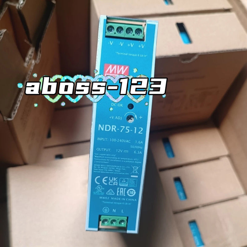Mean Well NDR-75-12  Switch Power Supply#1pcs New In Box