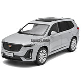 1/24 XT6 2023 SUV Model Car Diecast Toy Cars All Doors Open Light Sound Gray Battery