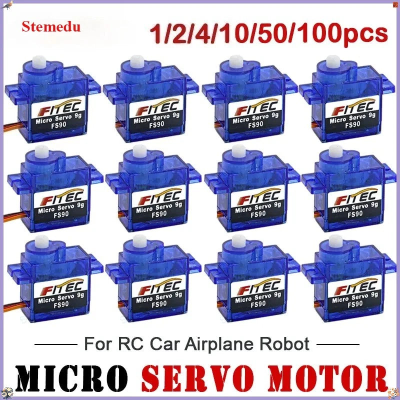 Feetech Micro Servo Motor 9g 4.8-6V for RC Cars Drones Robots DIY Toy 120 Degree