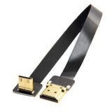 CYFPV 90 Degree up Angled FPV Mini HDMI Male to HDMI Male FPC Flat Cable 20Cm Co