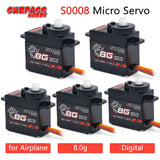 5pcs/lot Surpass Hobby Digital Servo 8g Plastic Gear Servo for RC Airplanes