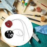 RC drone motor propeller assembly with red mount and black fan