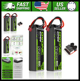 OVONIC 11.1V 5200mAh 3S Lipo Battery 2 Pack with T Plug Hardcase