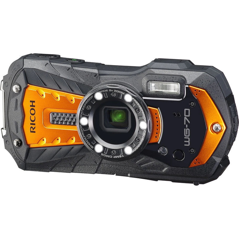 Ricoh WG-70 Digital Camera (Orange) - DEFECTIVE