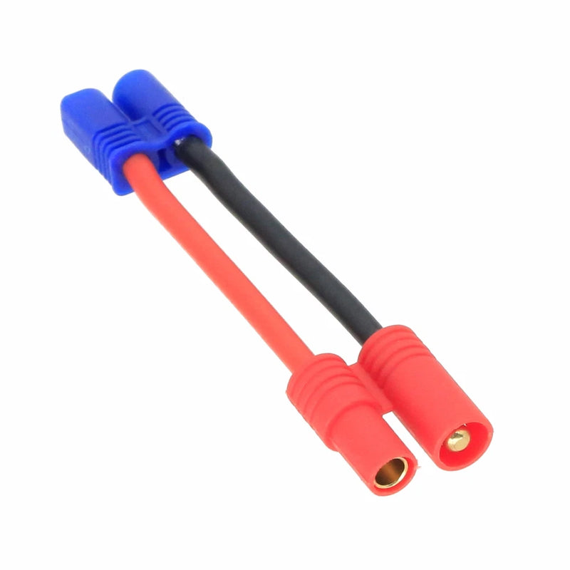 EC2 Male to HXT 3.5mm Male-/Female+ cable 16AWG 5CM wire For RC Battery Toys FPV