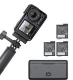 DJI Osmo Action 4 Adventure Combo with 3 Batteries, Headstrap, and Charger