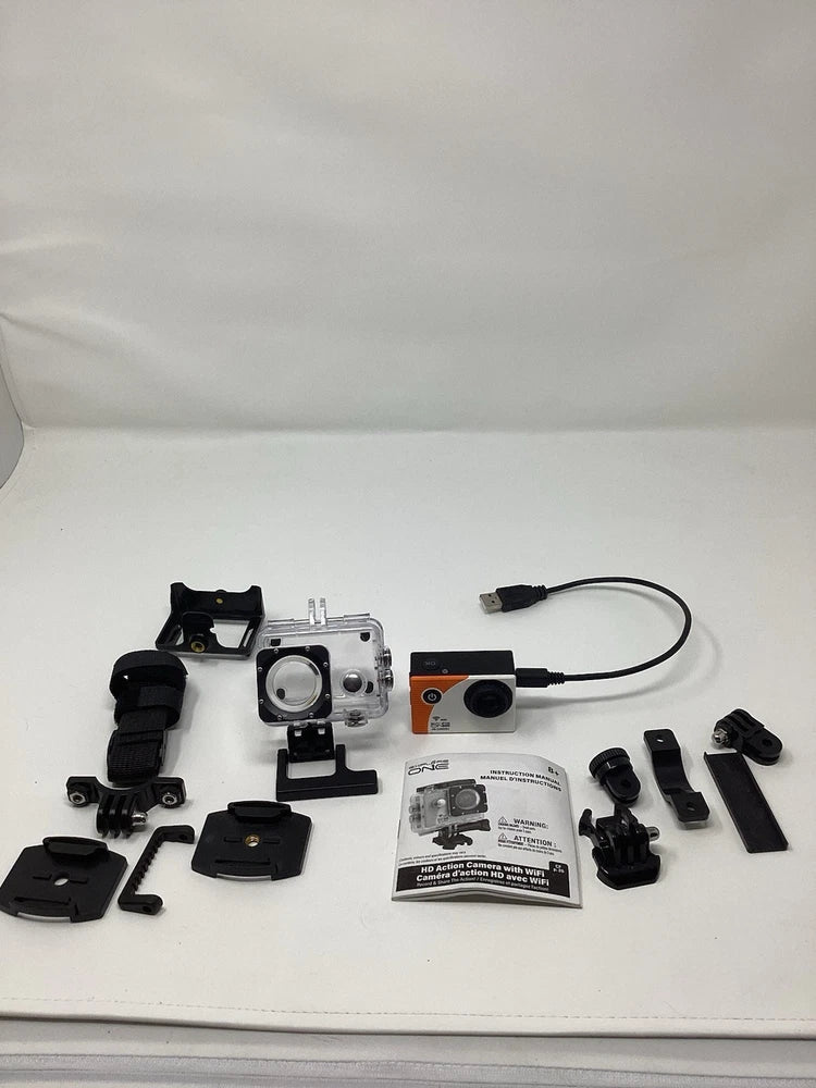 Explore One HD Wi Fi Action Camera With Water Proof Case And Accessories