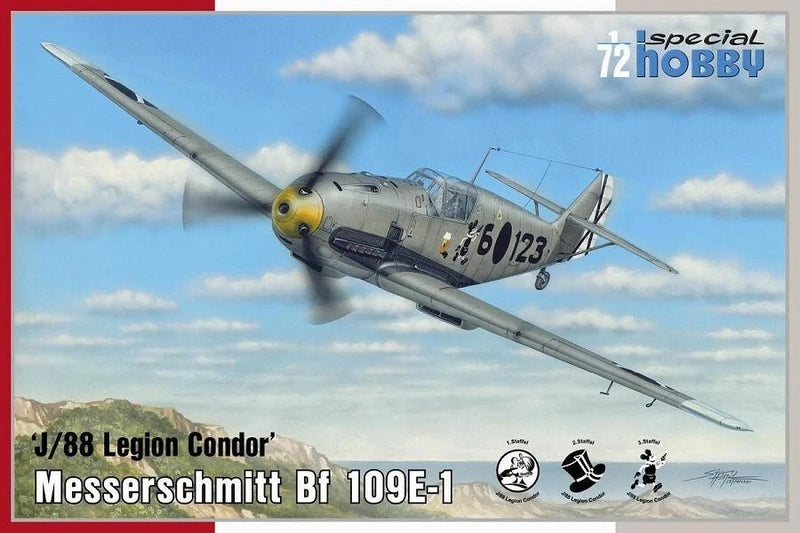 1:72 Messerschmitt Bf 109E-1 model kit box with J/88 Legion Condor markings
