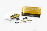 BMC 1/64 Honda CIvic EF2 Yellow Diecast Car Model Toy Collection Gift NIB
