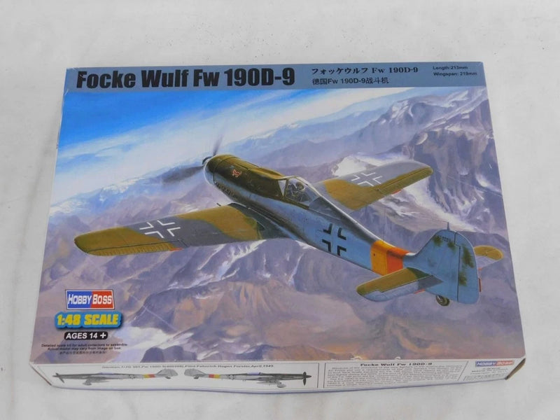 1/48 Hobby Boss WWII German Focke Wulf FW 190D-9 Plastic Model Kit Complete