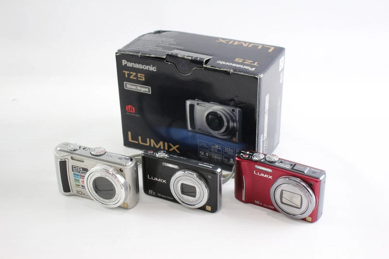 Digital Compact Cameras Working Inc Panasonic DMC-TZ5, FS30 & TZ20 x 3
