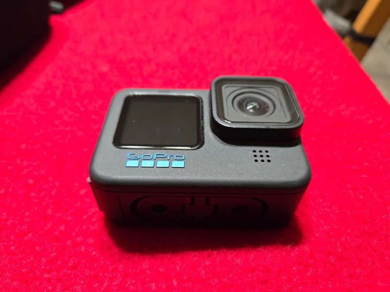 GoPro Hero10 Black action camera with front lens and built-in screen