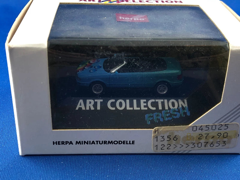 HERPA Audi convertible model car in retail box, Art Collection Fresh, 1:87 scale