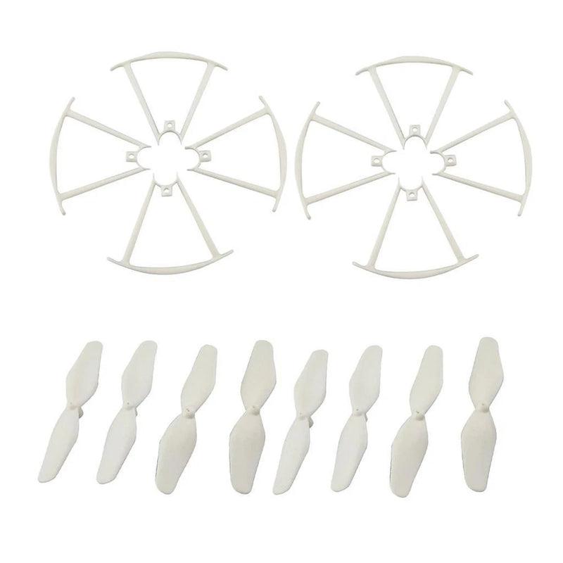 8 Pairs RC Helicopter Propellers & Guard Cover for SYMA X20 X20W Accessories