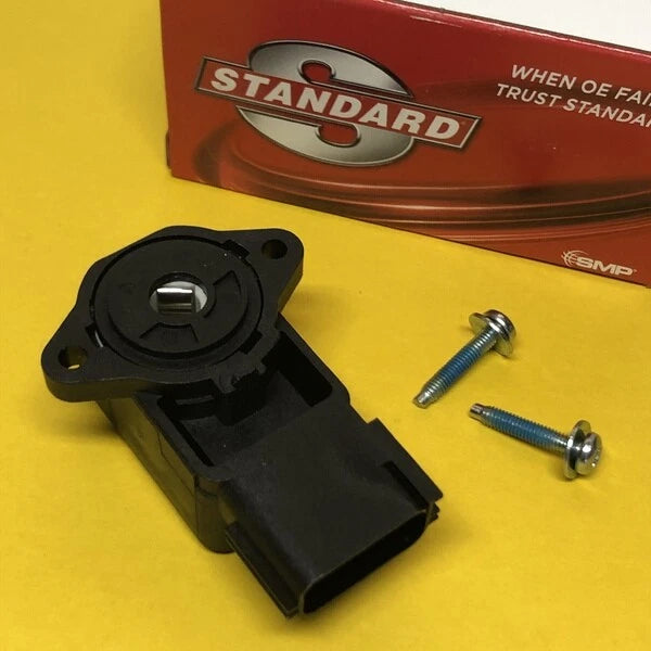Throttle position sensor connector with mounting screws